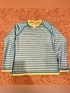Coolibar Swim Shirt long sleeve stripes UPF 50+